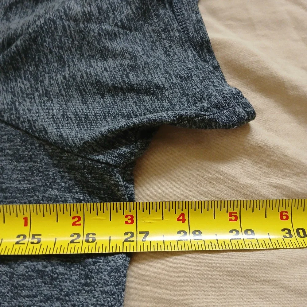 Nike Dri-FIT Training Top Women 3X Gray Heathered Short Sleeve 922964-010